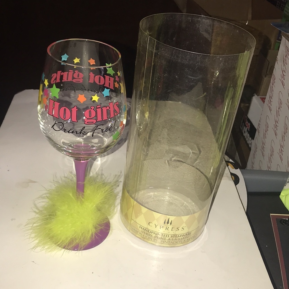 NIP “Hot Girl’s” Stemmed Wine Glass